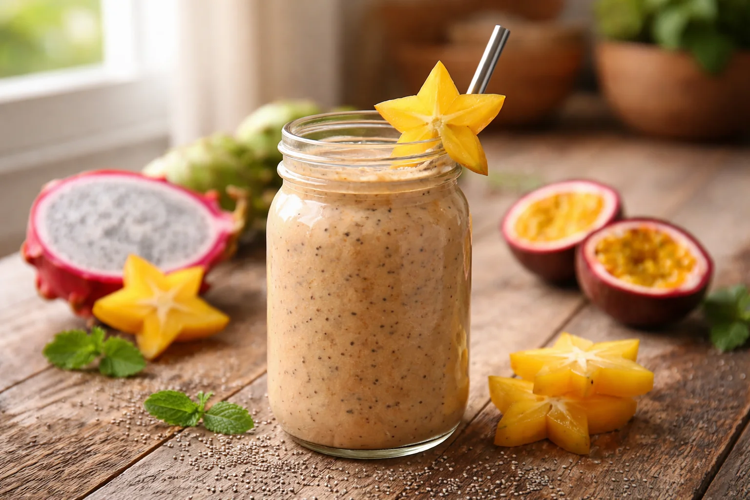 Dragon Fruit Passion Fruit Juice Recipe