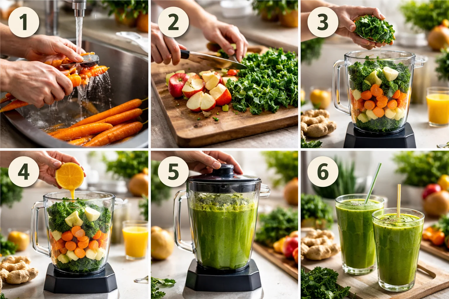 Deliciously Simple Carrot Apple Kale Smoothie Recipe to Enjoy