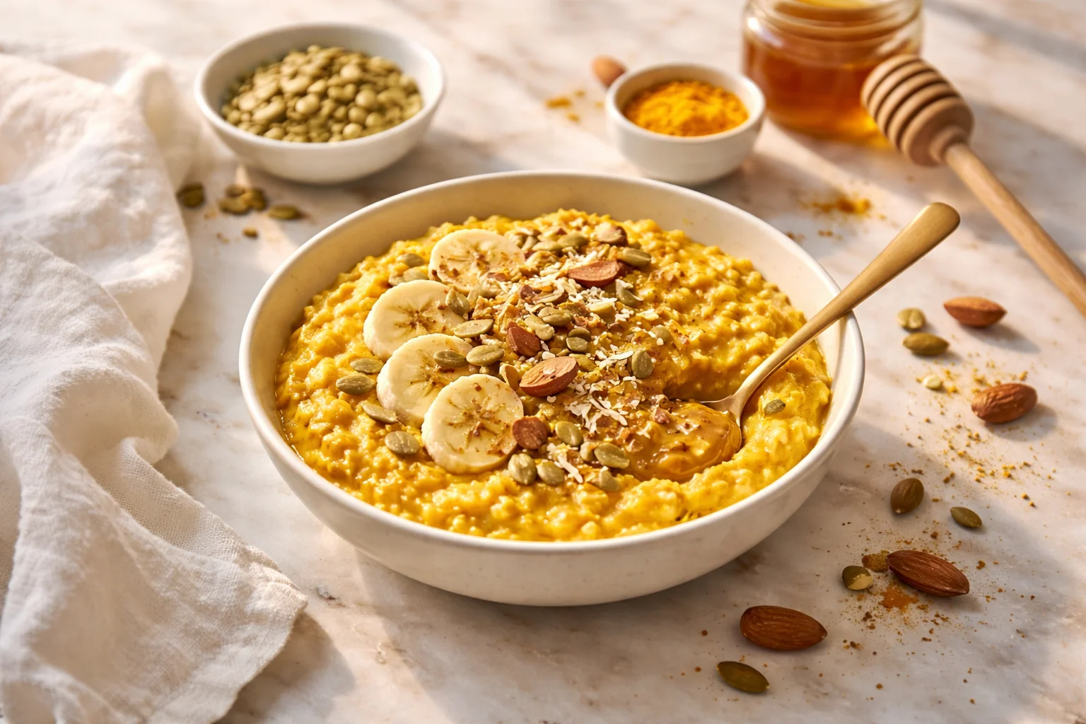 Deliciously Simple Golden Turmeric Oatmeal (Stovetop) Recipe