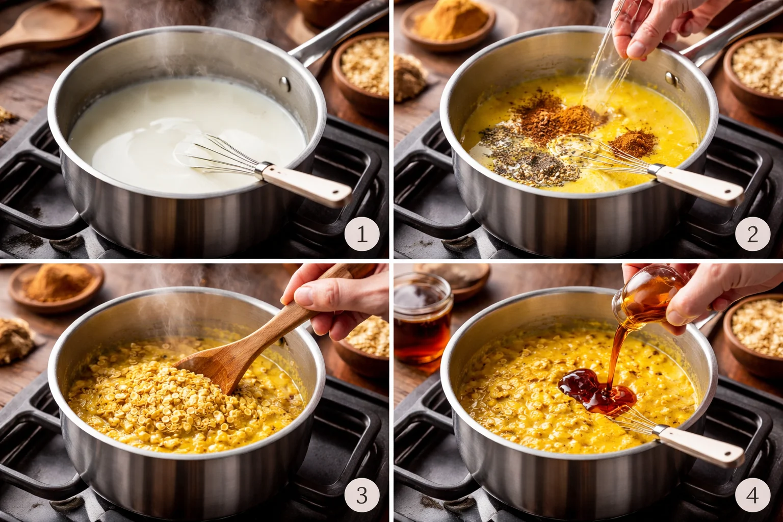 Deliciously Simple Golden Turmeric Oatmeal (Stovetop) Recipe