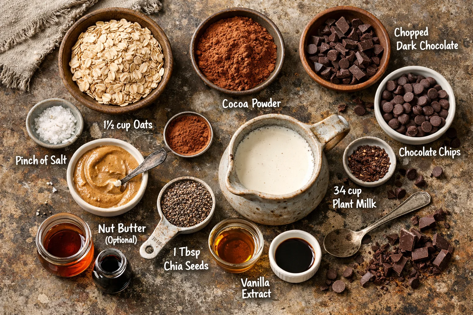 Brownie Blended Overnight Oats