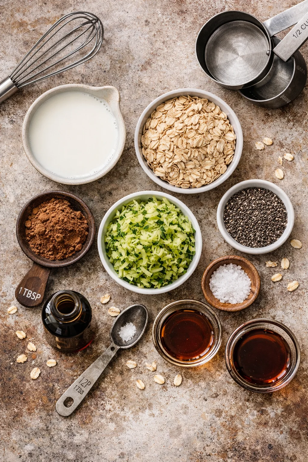 Dark Chocolate Zucchini Oatmeal (Stovetop)