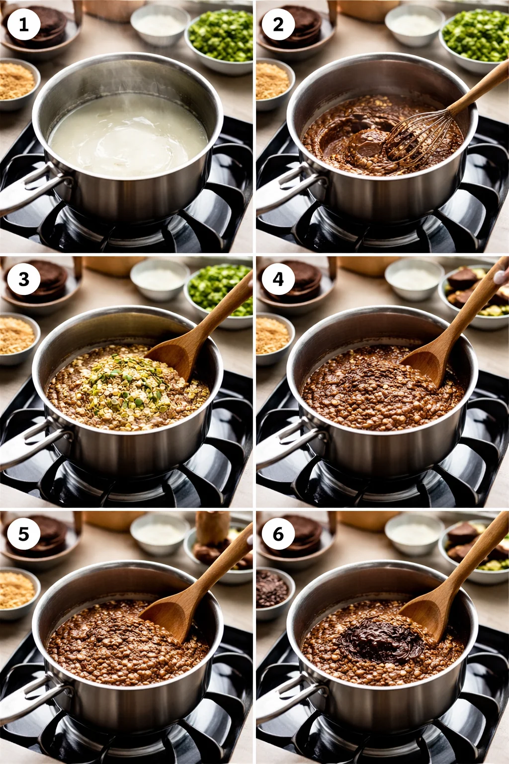 Dark Chocolate Zucchini Oatmeal (Stovetop)