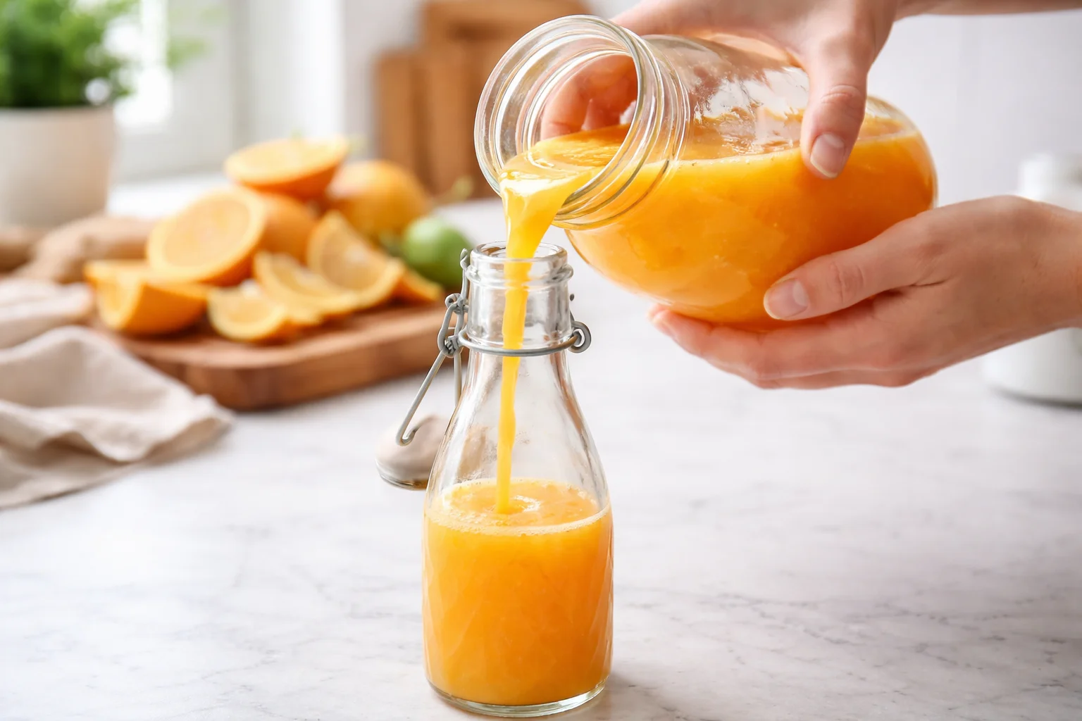 mason jars vs glass bottles juice storage