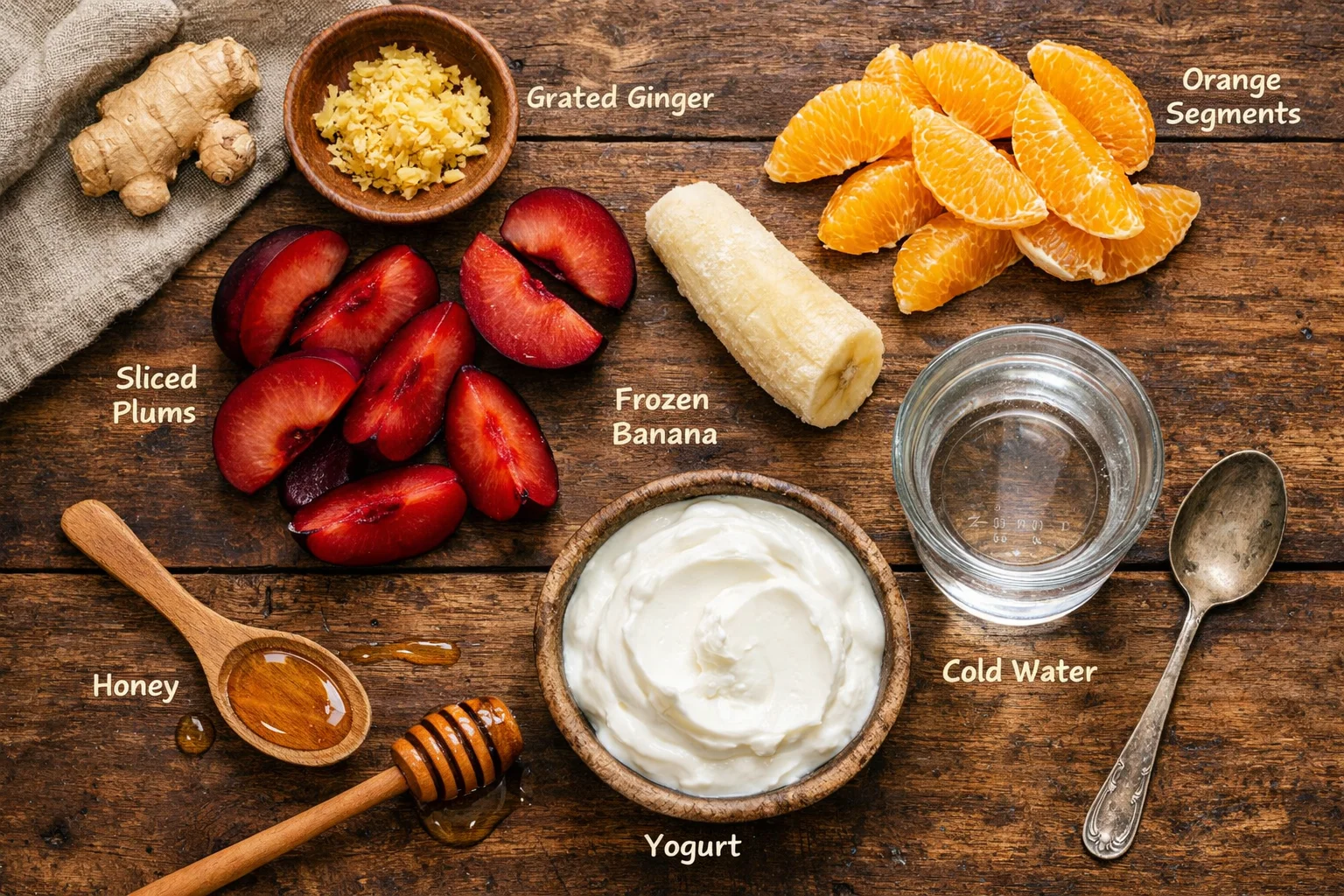 Plum Orange Ginger Smoothie Recipe