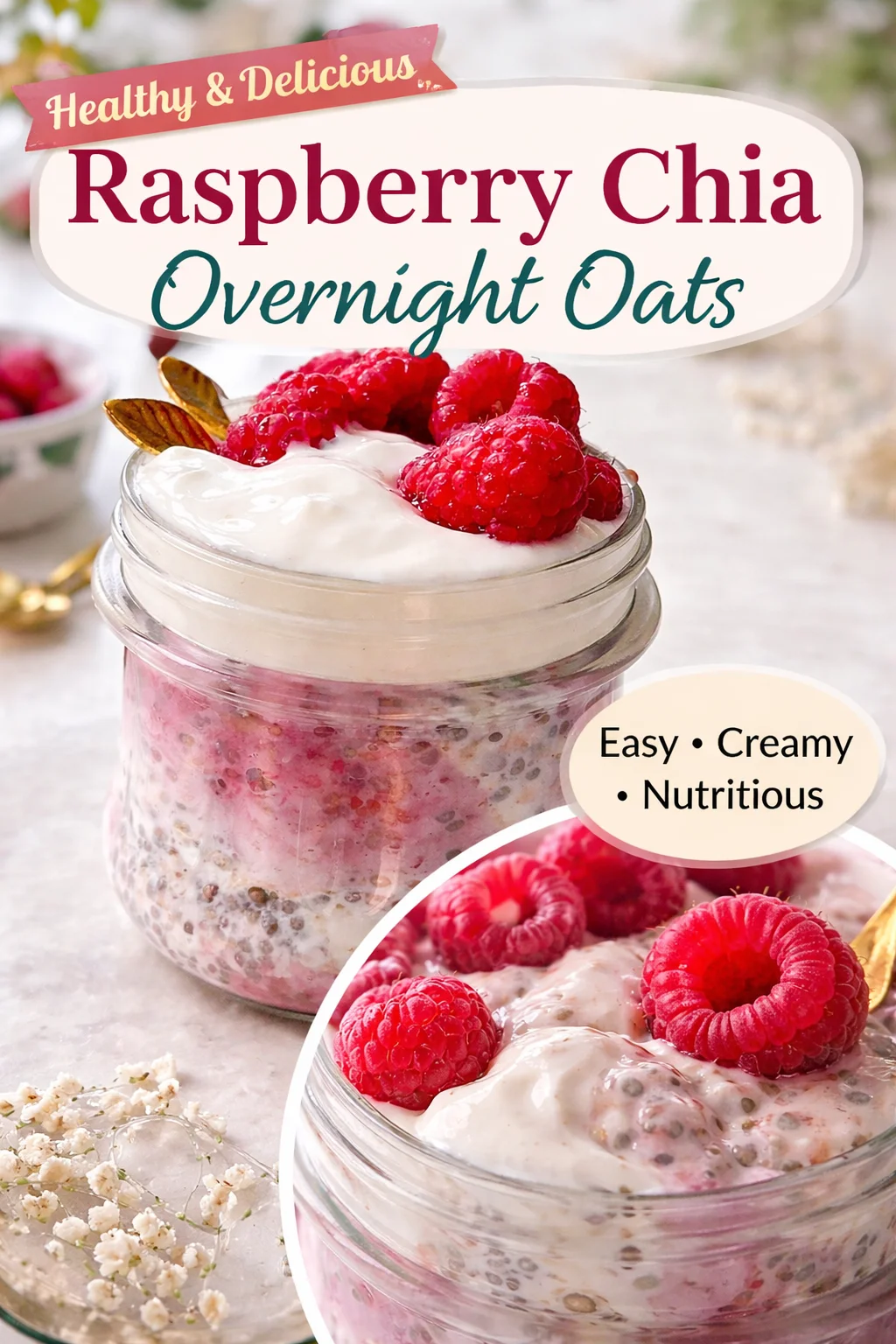 Raspberry Cheesecake Blended Oats for a Wholesome Breakfast Boost