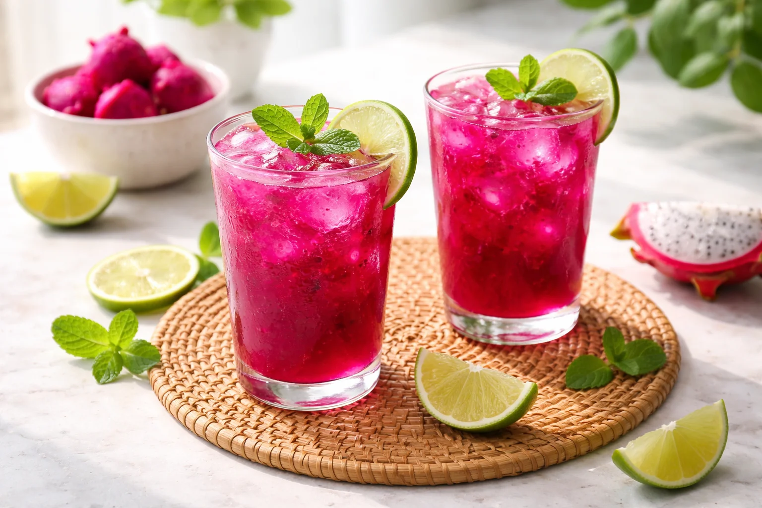 Dragon Fruit Lime Juice Recipe