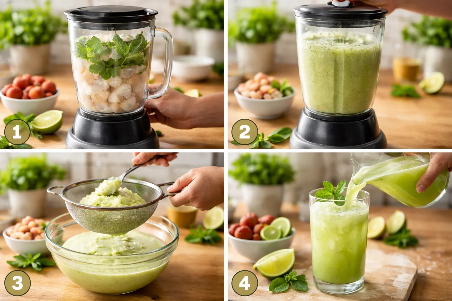 Refreshing Fresh Lychee Mint Juice Recipe for Warm Days