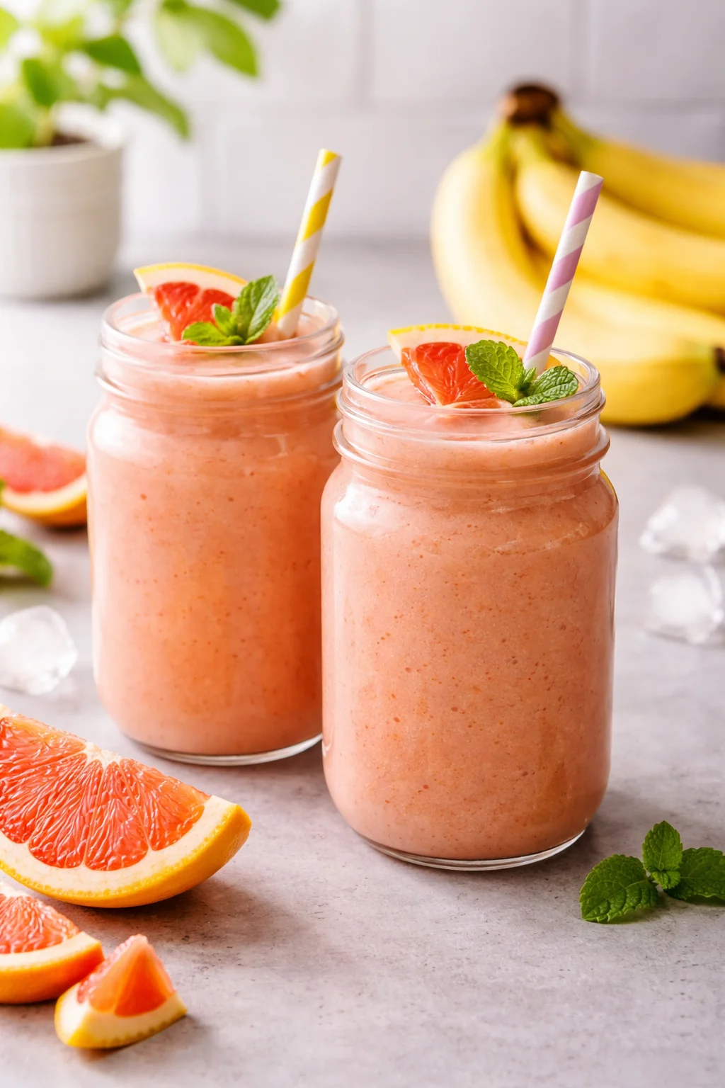 Refreshing Grapefruit Banana Smoothie for a Bright Start!