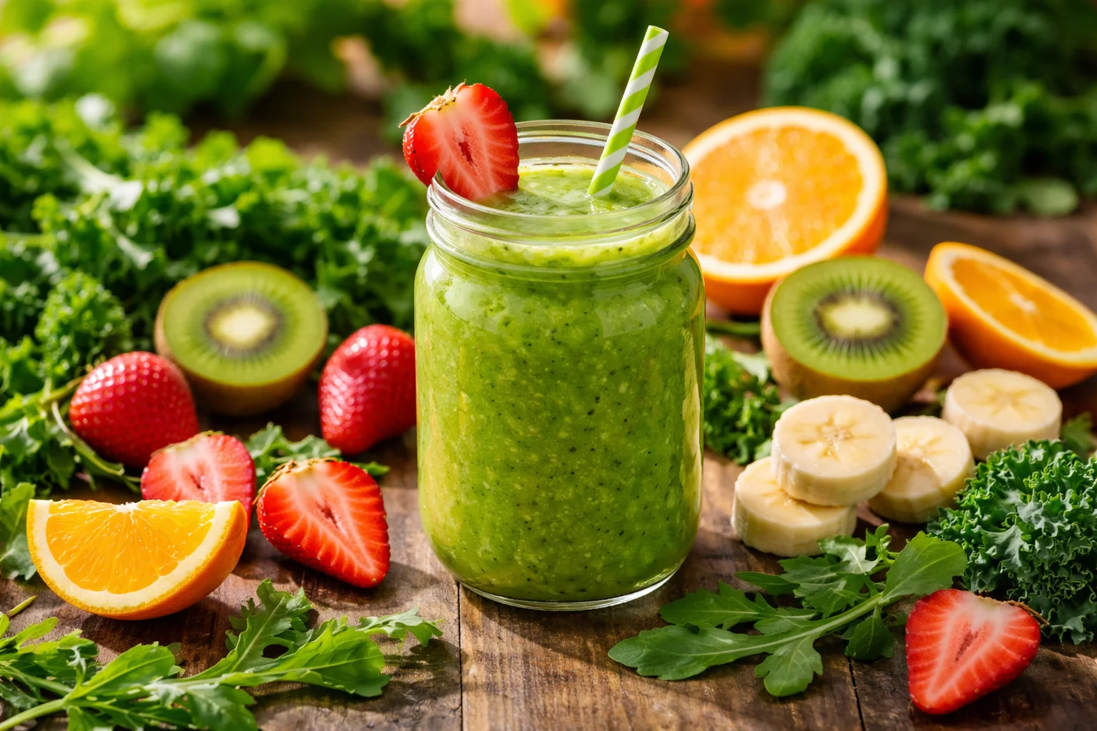 Kiwi Strawberry Citrus Smoothie Recipe