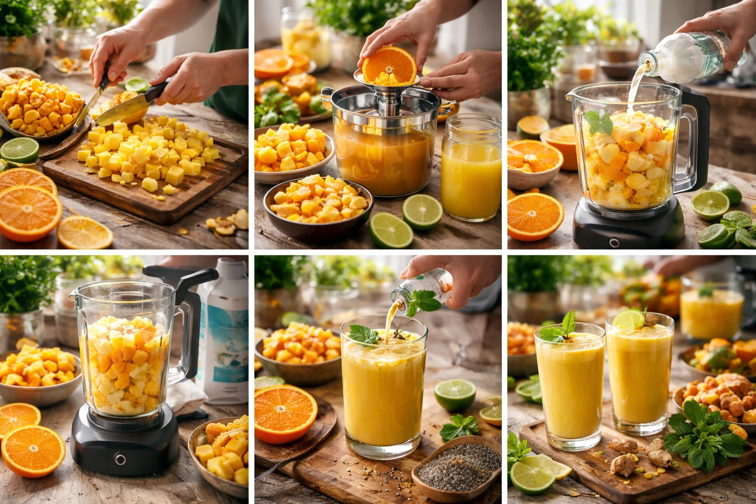 Mango Pineapple Lime Tropical Juice Recipe