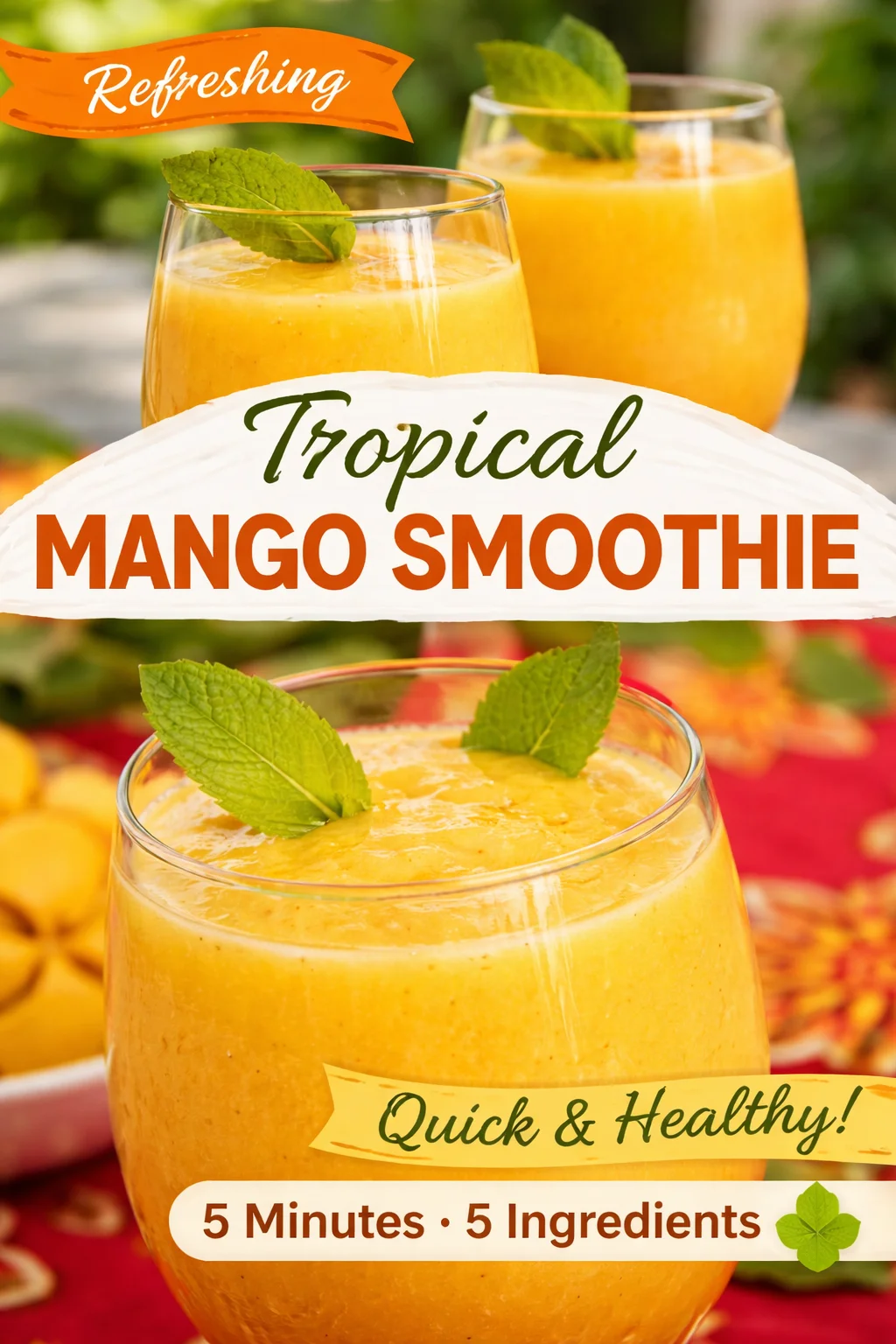 Mango Pineapple Lime Tropical Juice Recipe