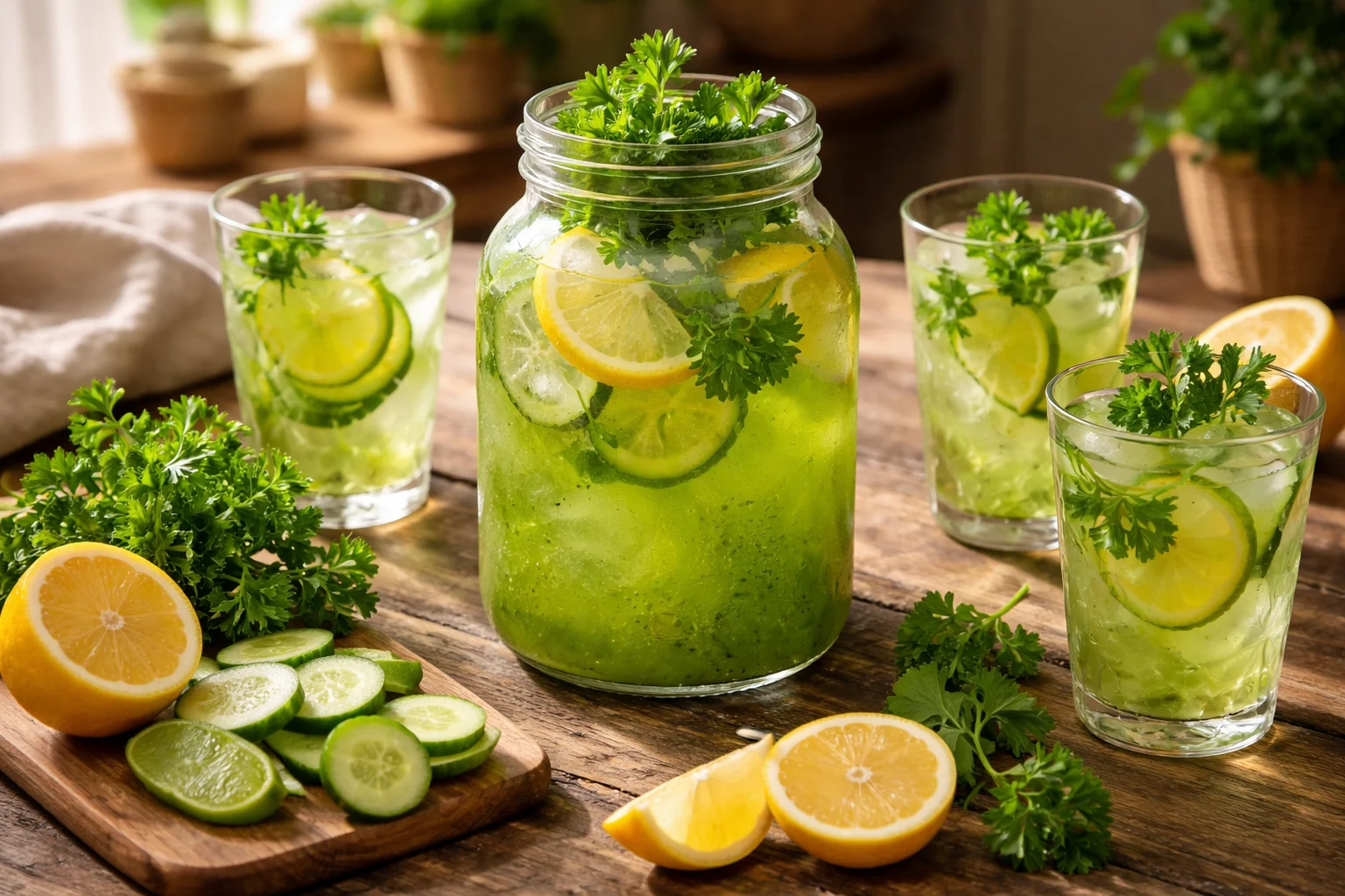 Parsley Cucumber Lemon Juice Recipe