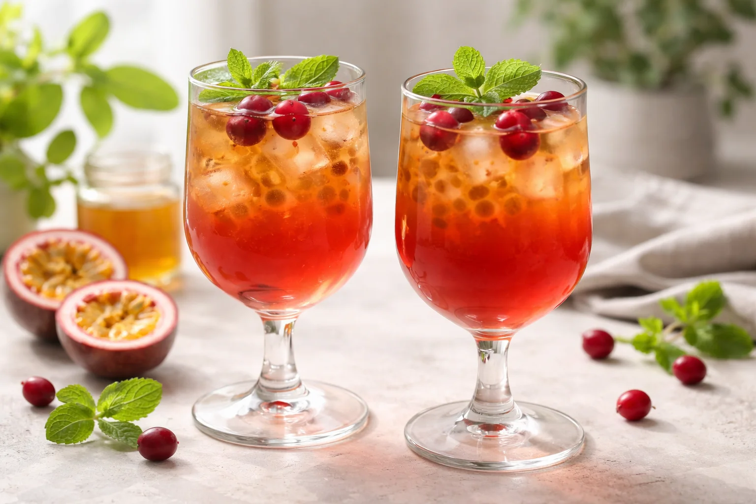 Passion Fruit Hibiscus Juice Recipe