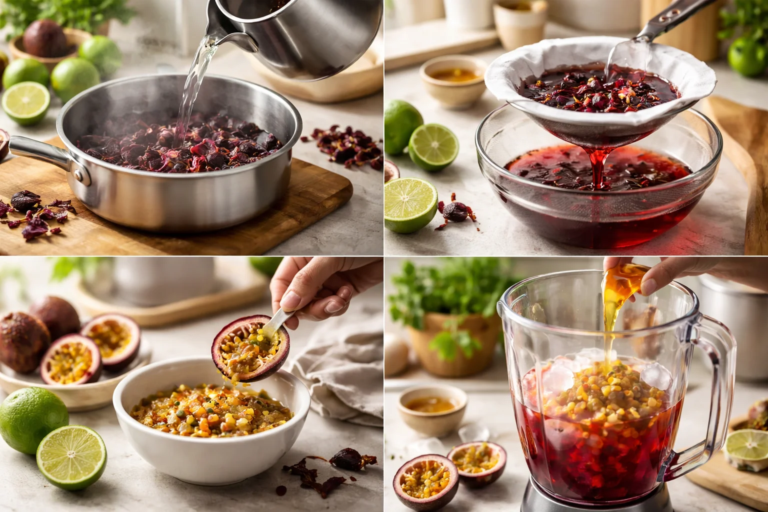 Refreshing Passion Fruit Hibiscus Juice Recipe for Sunny Days