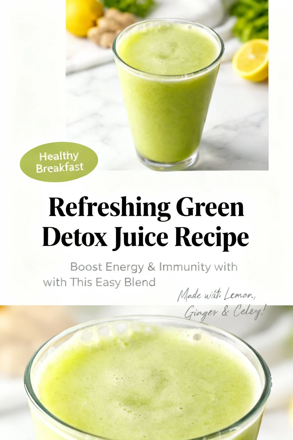 Pear Celery Lemon Juice Recipe