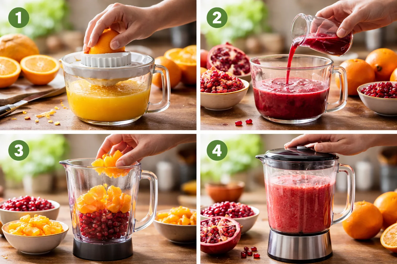 Refreshing Pomegranate Orange Citrus Juice Recipe to Brighten Your Day