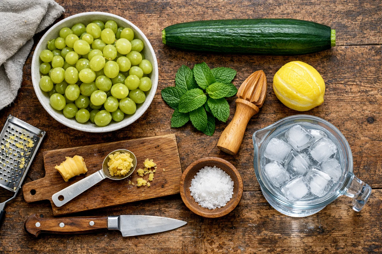 White Grape Cucumber Juice Recipe