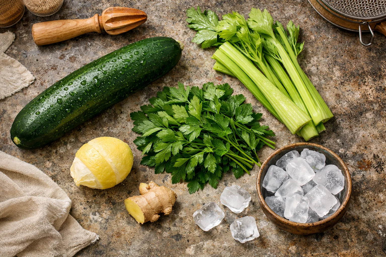 Parsley Cucumber Celery Juice Recipe