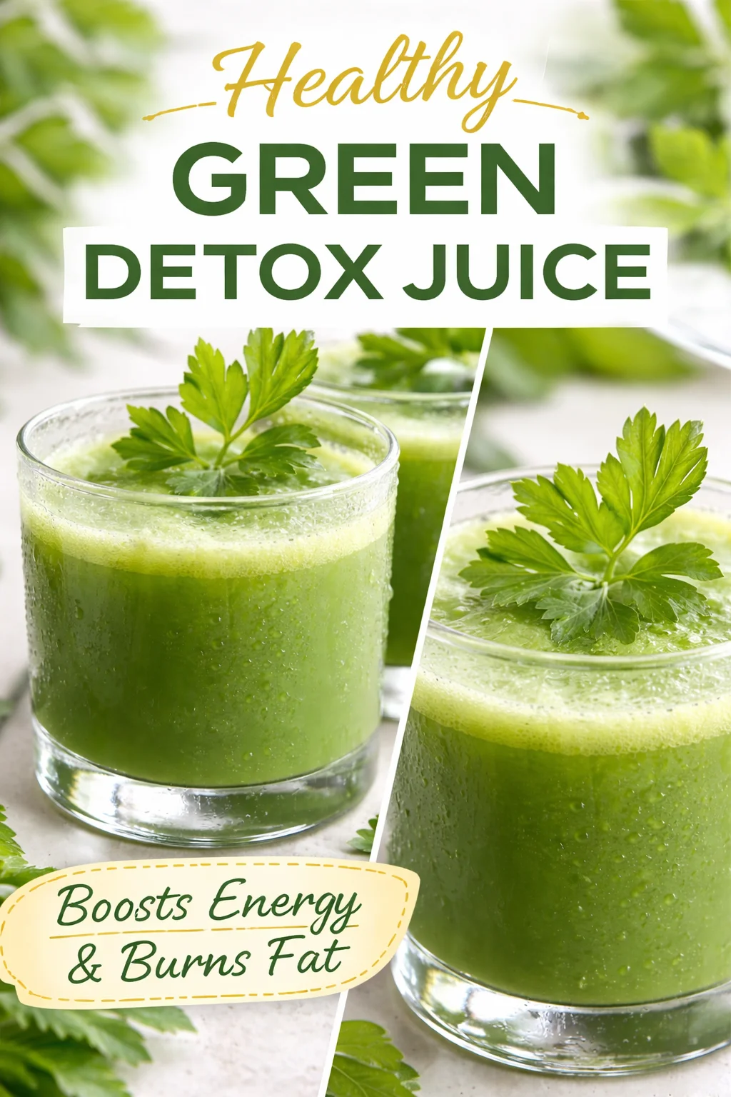 Revitalize Your Day with This Parsley Cucumber Celery Juice Recipe