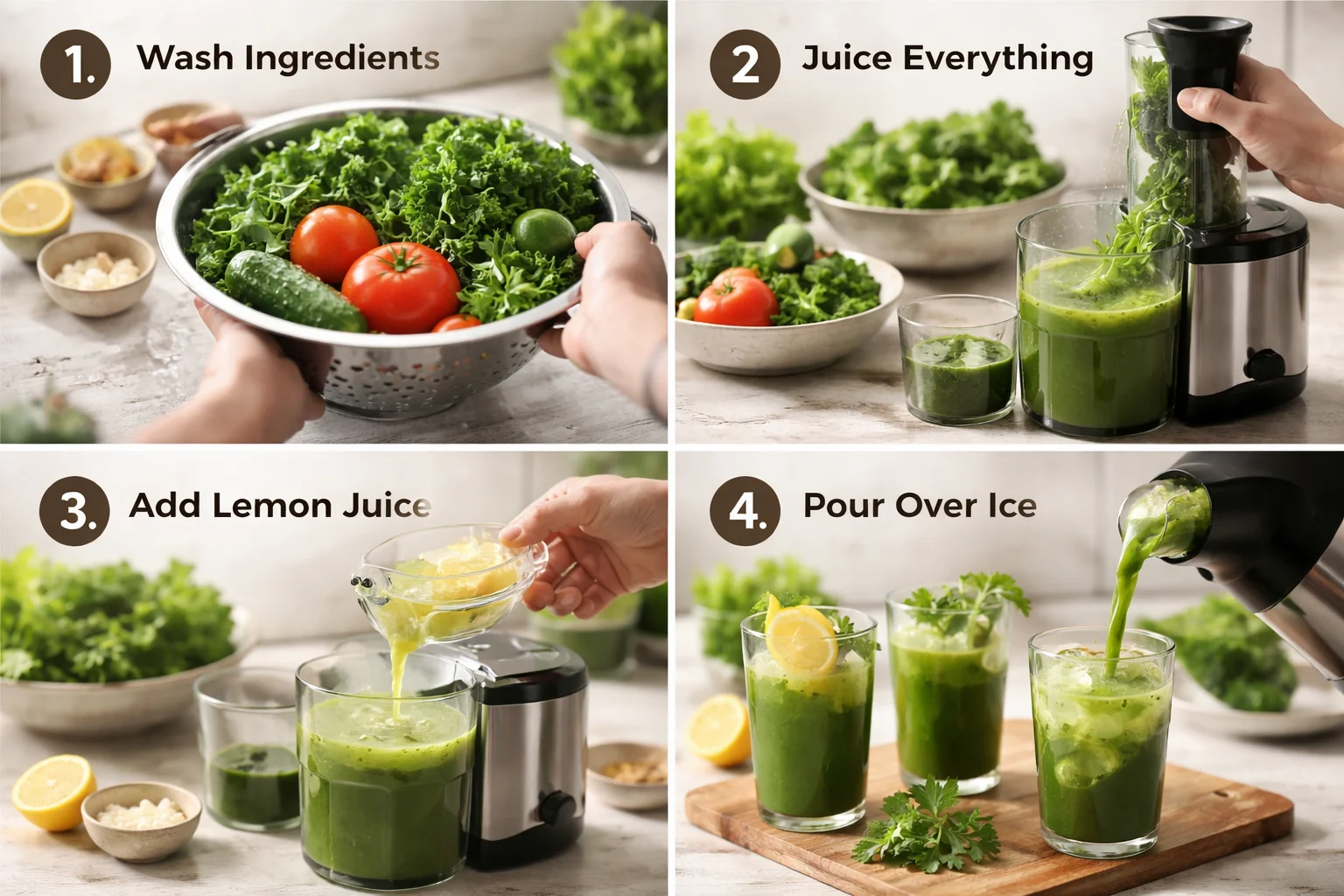 Revitalizing Tomato Kale Parsley Juice for a Fresh Boost