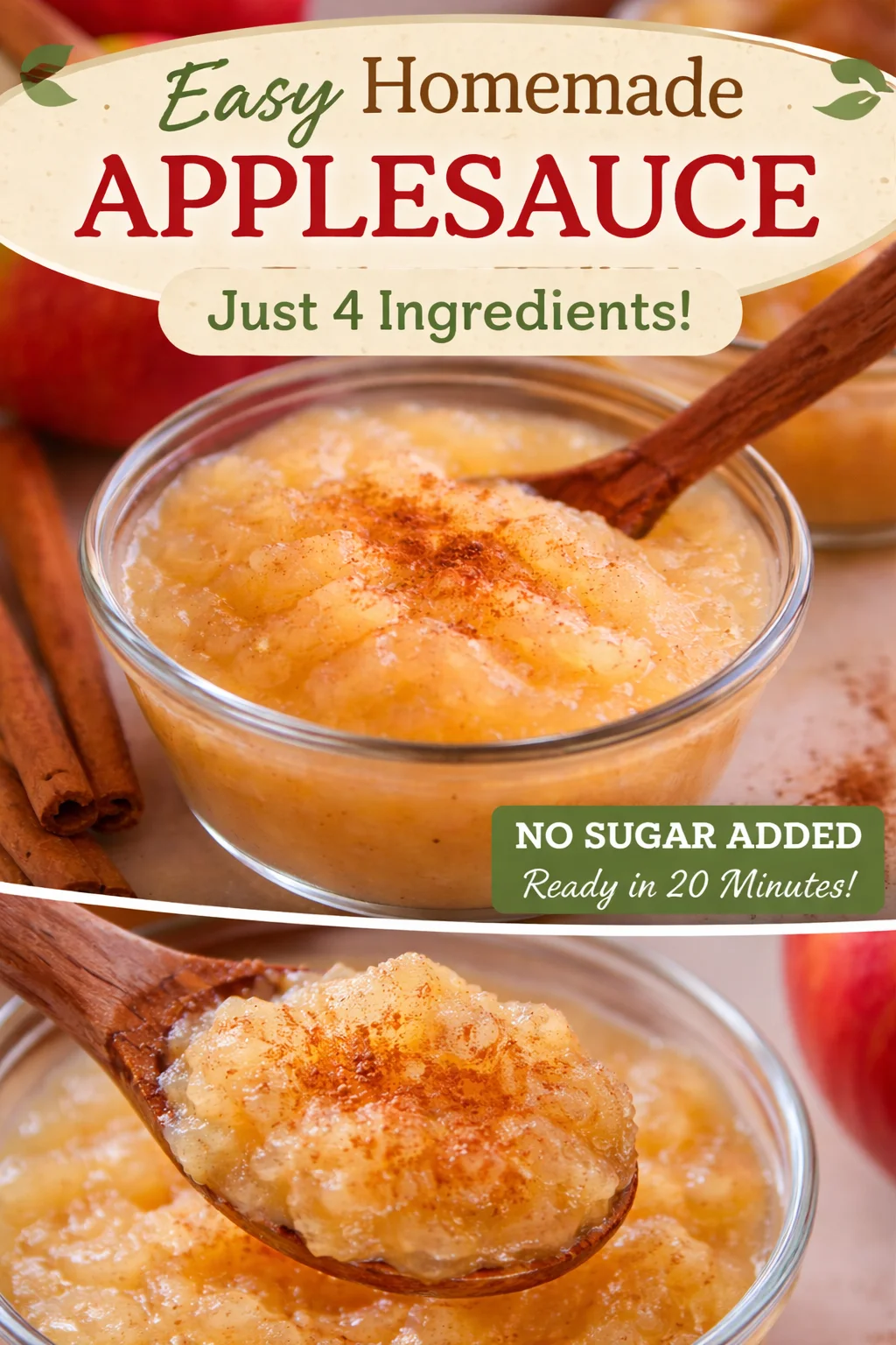 Instant Pot Applesauce with Cinnamon