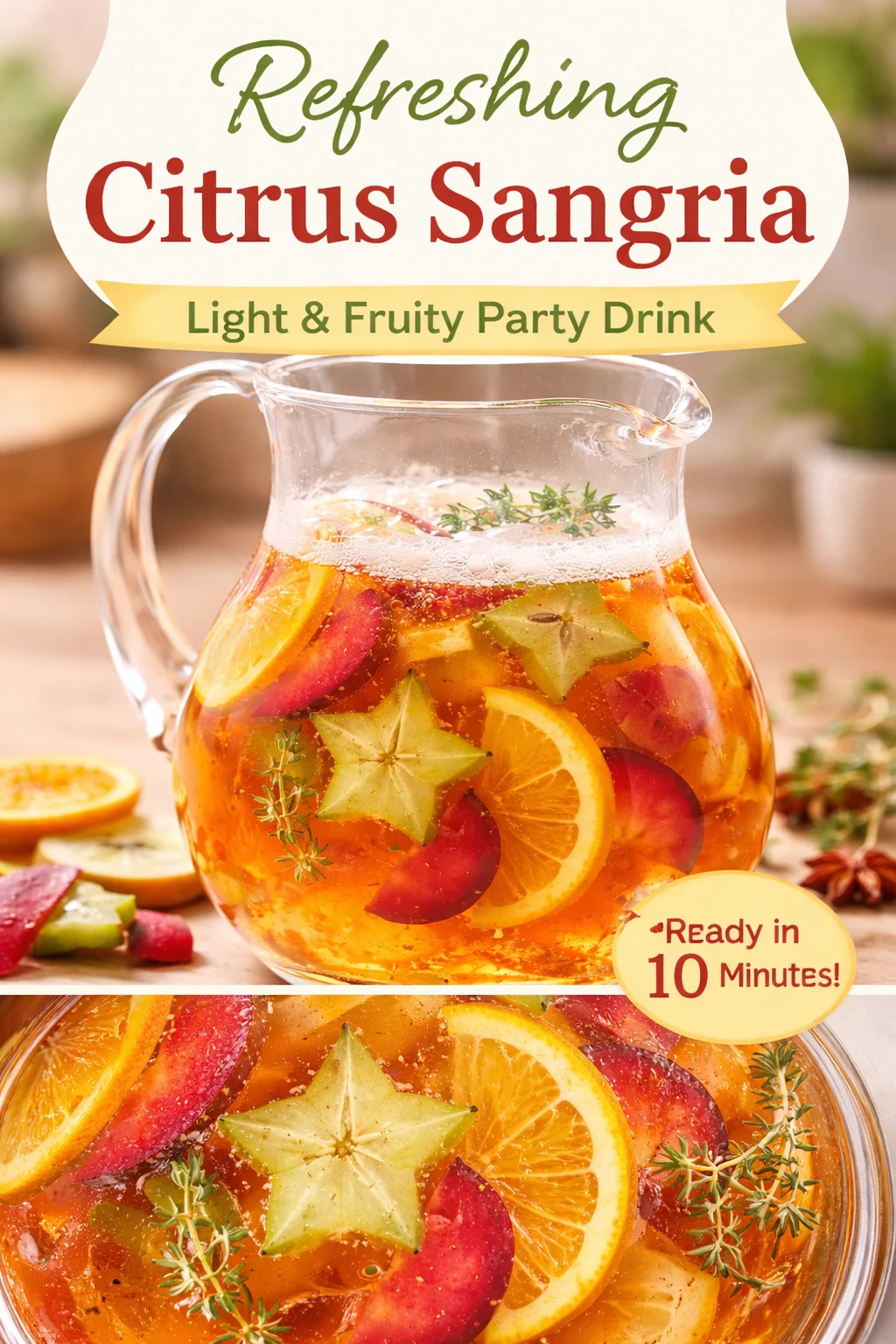 Elderberry Thyme Apple Juice Recipe