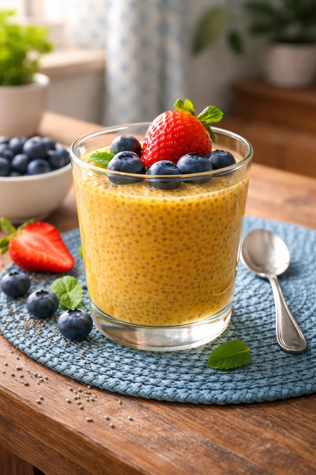 Sweet & Creamy Golden Chia Pudding (Turmeric & Honey) Recipe
