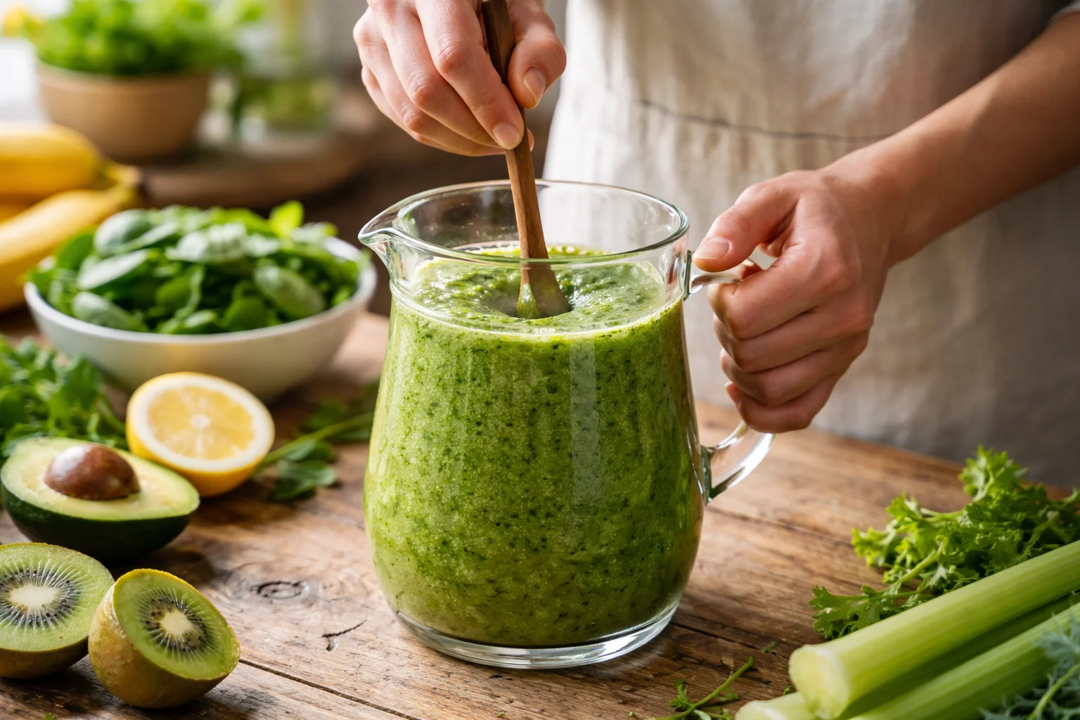 dealing with foam fresh juice solutions