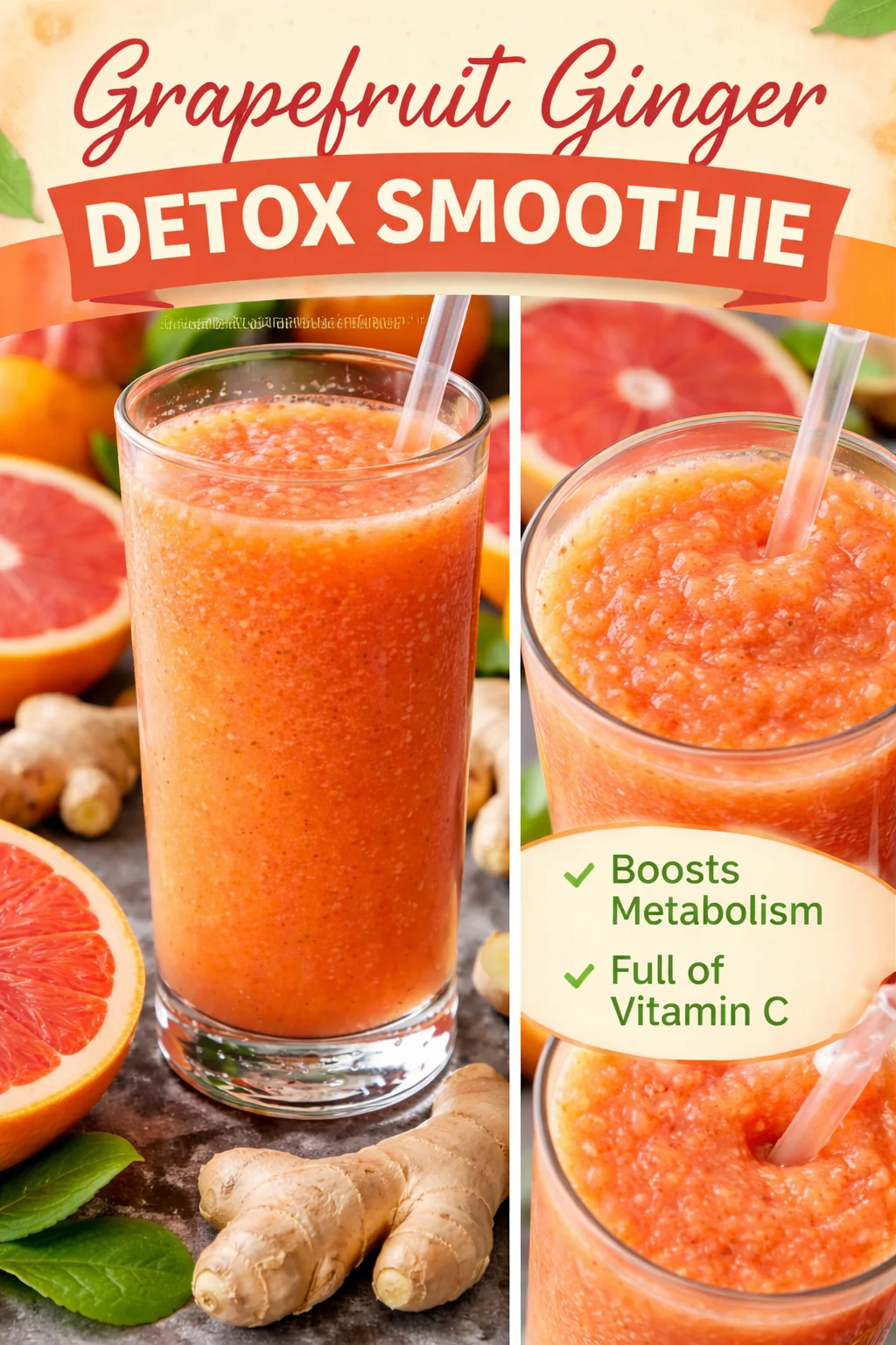 Orange Grapefruit Ginger Immunity Juice Recipe