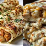 Cheesy Garlic Chicken Wraps
