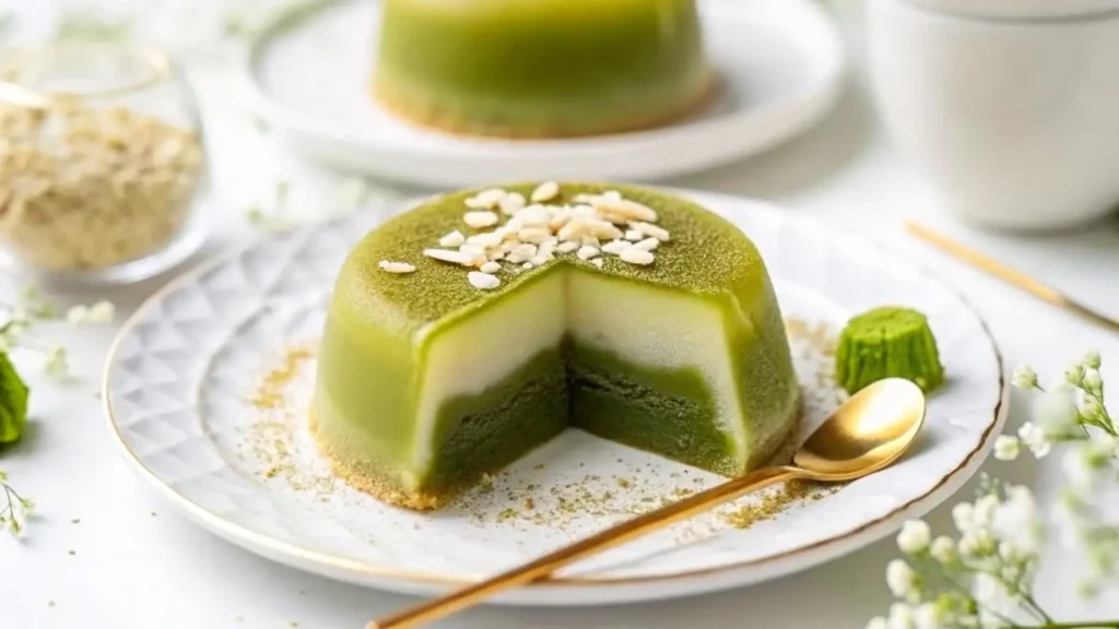Matcha White Chocolate Mochi Cake