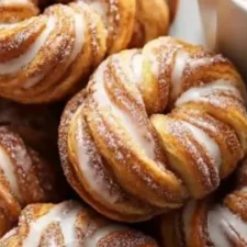 Cinnamon Knots with Coffee Icing