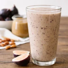 Delicious Fresh Fig Almond Butter Smoothie