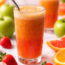 Delicious Strawberry Red Apple Juice
