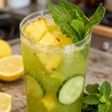 Pineapple Cucumber Mint Digestive Juice